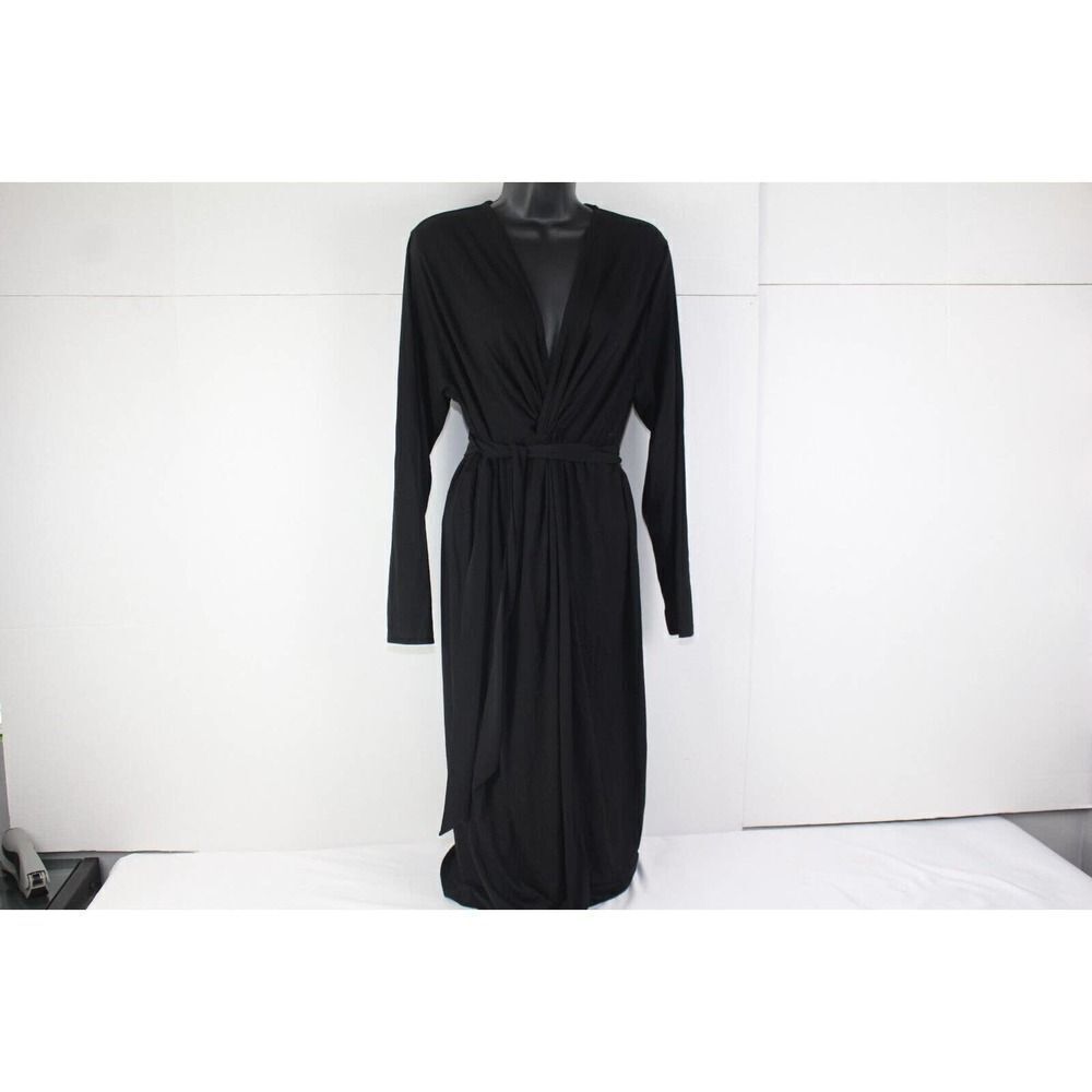 ladies asos wrap black dress size 4